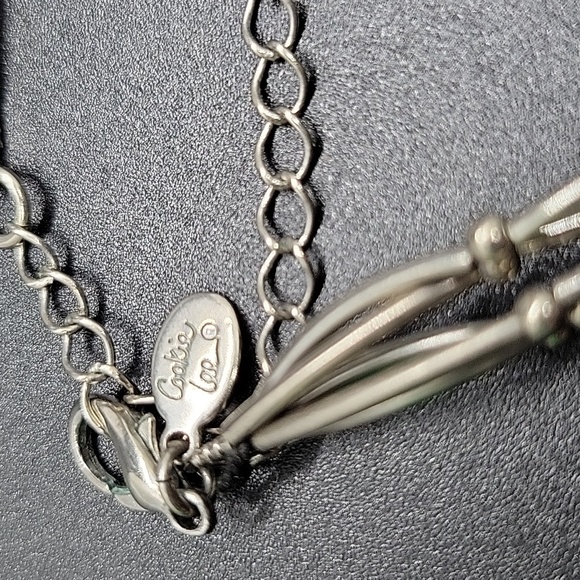 Cookie Lee Multi-Strand Necklace in Antique Silver - Picture 3 of 3